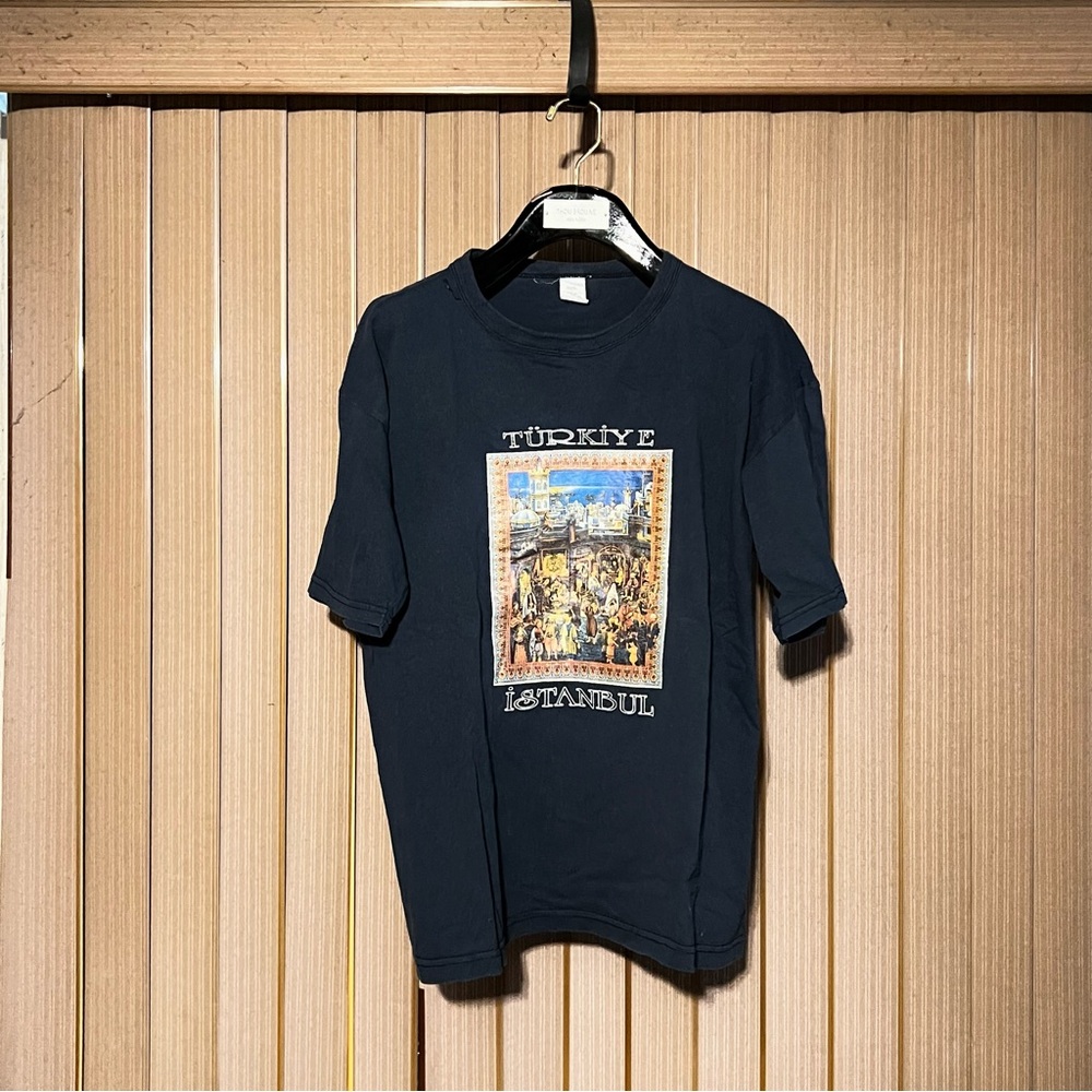Navy Blue Istanbul Türkiye 100% Cotton T Shirt Men’s Size XXL